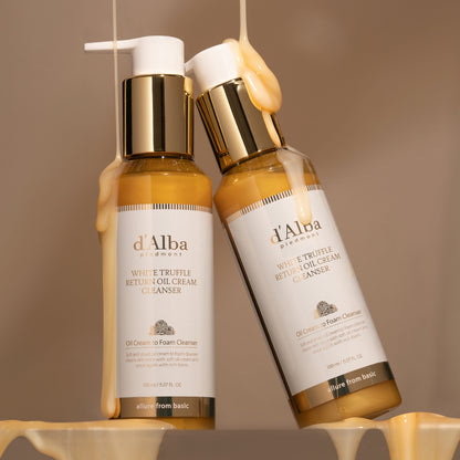(DECANT) d'Alba White Truffle Return Oil Cream Cleanser | Authentic Repack Travel Size