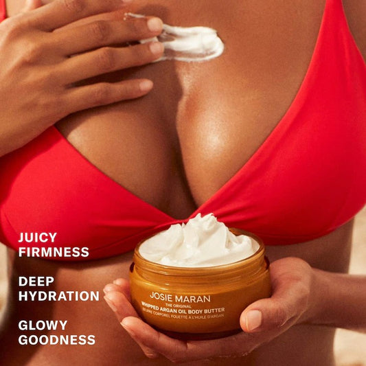 Josie Maran  Vanilla Vibezzz - Whipped Argan Oil Refillable Firming Body Butter Jar