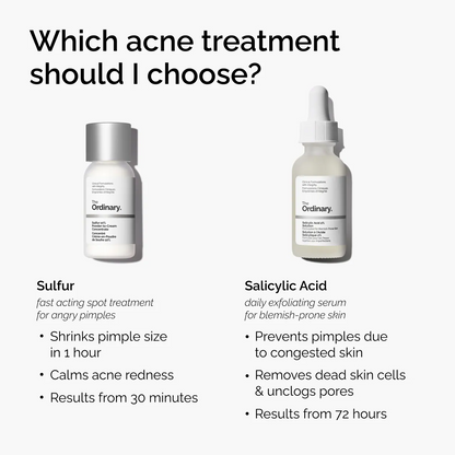 The Ordinary Sulfur 10% Powder-to-Cream Acne Spot Treatment