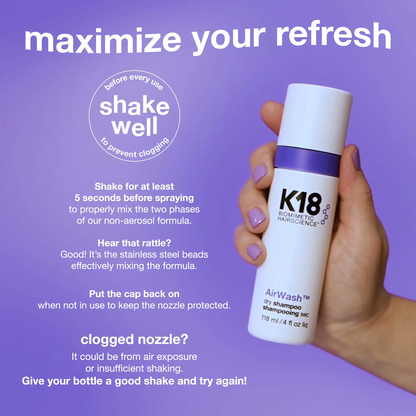 K18 AirWash Dry Shampoo