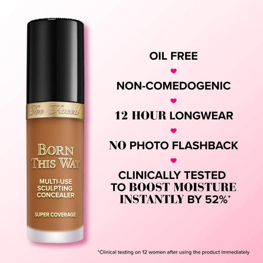 Too Faced Born This Way Super Coverage Multi-Use Concealer with Hyaluronic Acid