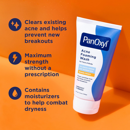 PanOxyl 10% Benzoyl Peroxide Acne Foaming Wash